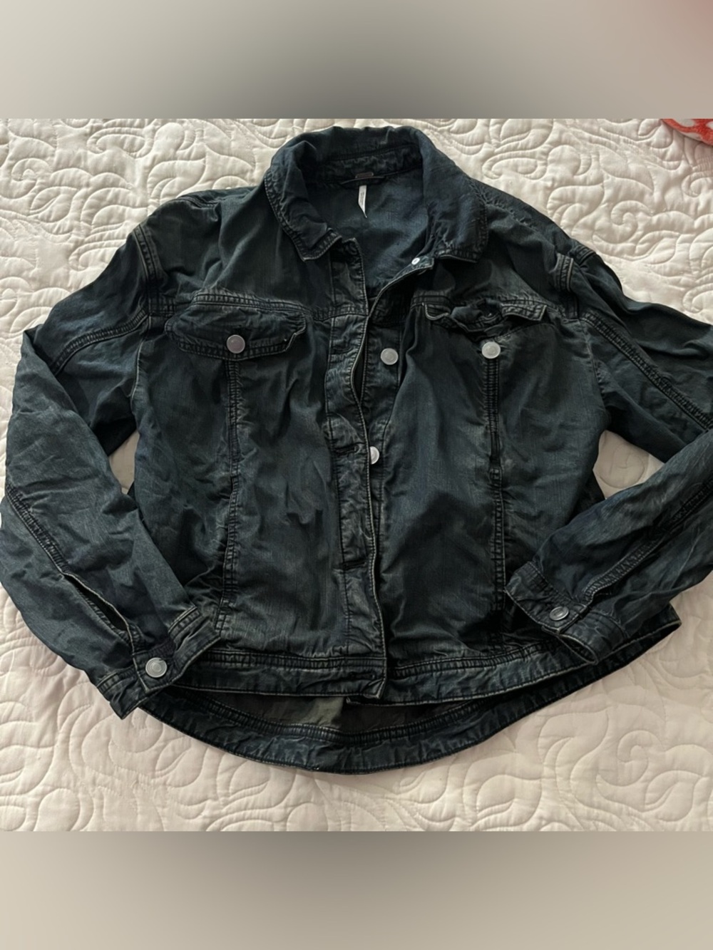 Free People Vintage Fade Denim Jacket Size Small